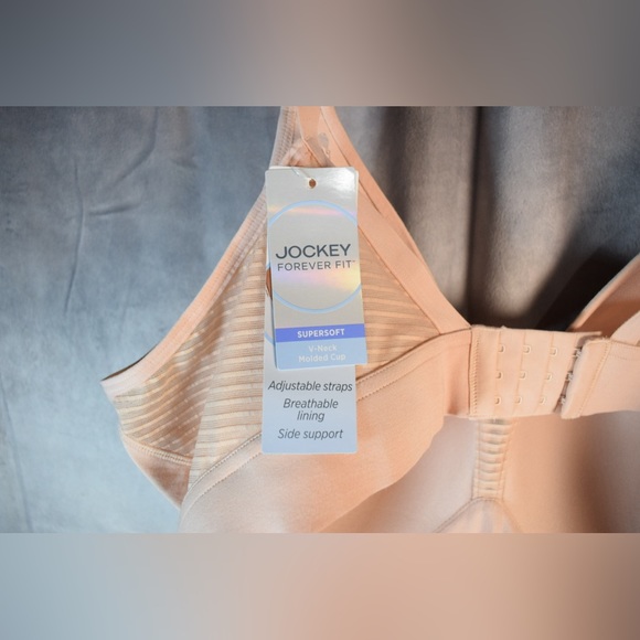 jockey forever fit unlined cotton bra 3x Pink - Picture 3 of 4